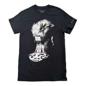 Machine Gun Kelly Hotel Diablo 2019 Head Tattoo Black T-shirt Size Small